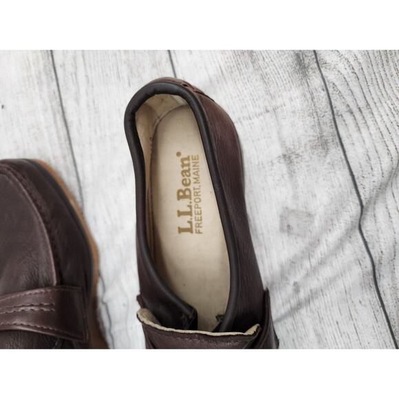 L.L Bean Vintage Mens Loafer Size 10 Wide Brown Made In Usa main image 9